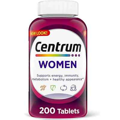 #ad CENTRUM WOMEN MULTIVITAMIN 200 TABLETS EXP 07 2024