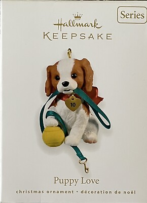 #ad Hallmark ornament 2010 puppy love