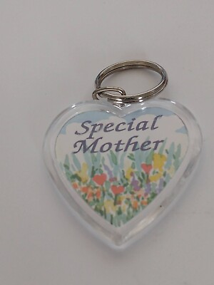 #ad Special Mother Floral Heart Keyring