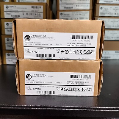 #ad New AB 1769 OW16 CompactLogix Relay Output Module 1769OW16 Factory Sealed AB