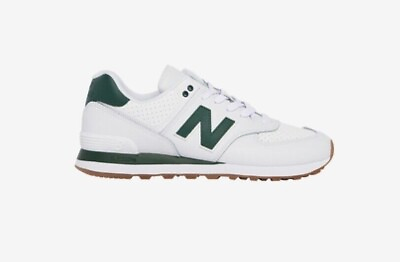 #ad New Balance 574 White Green Wheat U574FNS Men Size 7.5 13 NEW Classic Trainer