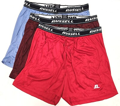 #ad Big amp; Tall Russell Quick Dry Boxer Shorts Underwear 3 Pack 2X 3X 4X 5X