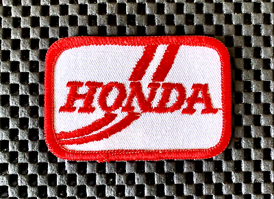 #ad HONDA EMBROIDERED SEW ON PATCH AUTOMOBILES CIVIC ACCORD MOTORCYCLES 3quot; x 2quot; NOS