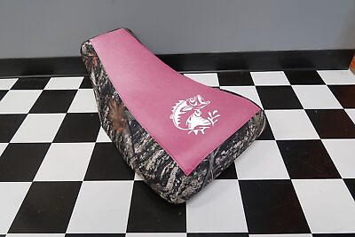 #ad Honda Rancher 400 Seat Cover Fits 2004 06 Pink Fish Camo Seat Cover