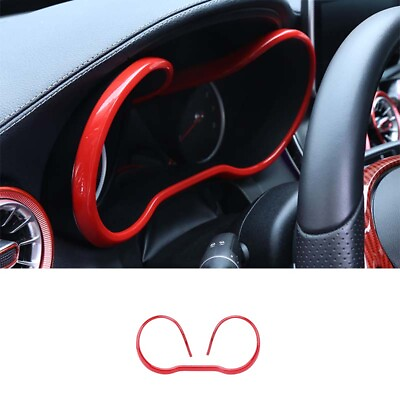 #ad Dashboard Frame Decor 1PCS ABS Red 2015 2018 For Benz C Class W205 Cover Trim