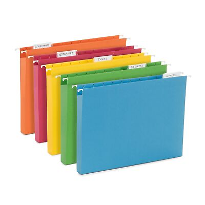 #ad 25 Extra Capacity Hanging File Folders 25 Reinforced Hang Folders Heavy Dut...