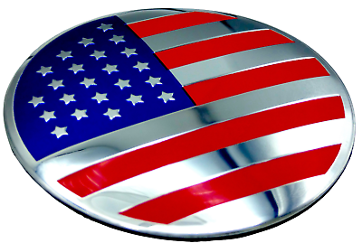 #ad 1x Aluminum Dome Shape American Flag Sticker Decal Emblem Badge Auto Car Truck