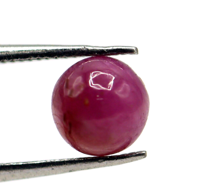 #ad 0.68 Ct Natural Red Ruby Loose 4 MM Size No Heat Africa Round Cab Gemstone