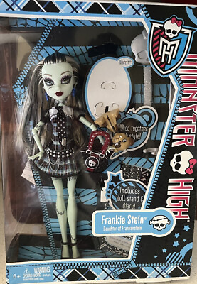#ad Frankie Stein Original Wave 1 NIB 2012 Monster High Mattel Brand New