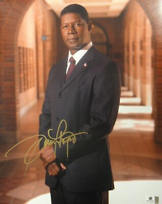 #ad Dennis Haysbert Signed Autographed 11x14 Photo 24 President Palmer JSA U16266