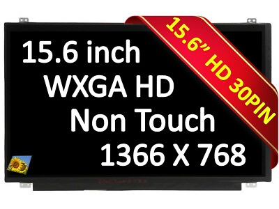 #ad LP156WHU TP A1 New 15.6 EDP Panel 1366 x 768 WXGA HD LED LCD 30 Pin