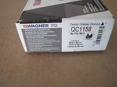 #ad Wagner TQ Ceramic Disc Brake Pad Set QC1158 New Old Stock