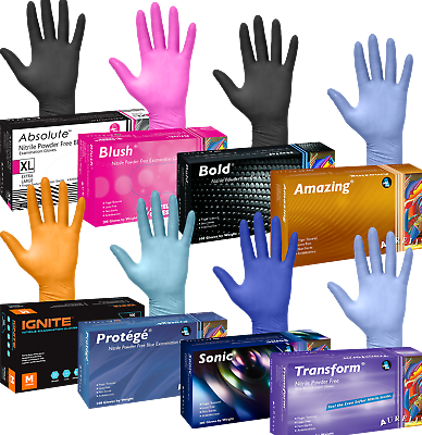 #ad Aurelia Nitrile Latex Exam Industrial Gloves High Quality Medical Choose Sizes