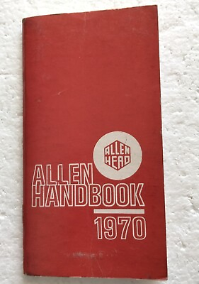 #ad Vintage ALLEN HEAD Hex Socket Screw Handbook 1970 G 23 Booklet USA