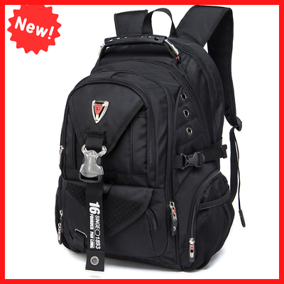 Backpack For Men 17quot; Laptop Business Swiss Backpacks School Travel Bags Mochila $64.97