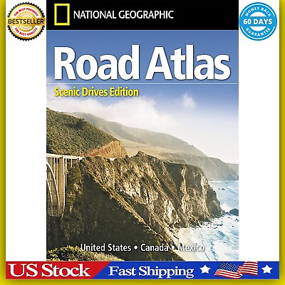 #ad Rand Mcnally USA Road Atlas 2023 BEST Large Scale Travel Maps United States NEW