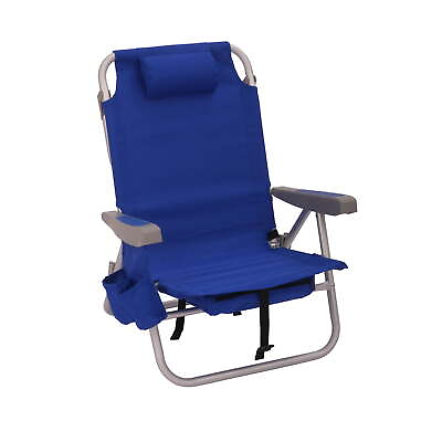#ad #ad Reclining amp; Lay Flat Backpack Beach Chair Blue
