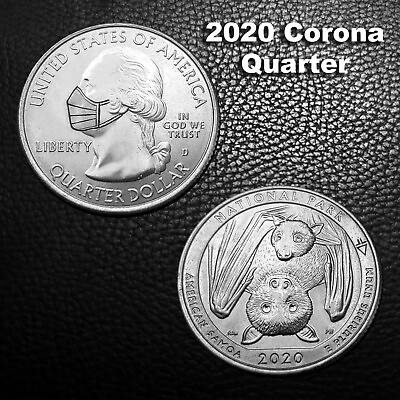 2020 Corona Quarter and Bats on reverse side. Hobo Nickel $15.00