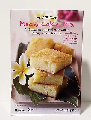 #ad Gluten Free Trader Joe#x27;s Mochi Cake Mix A Hawaiian inspired cake 15oz 1 Box