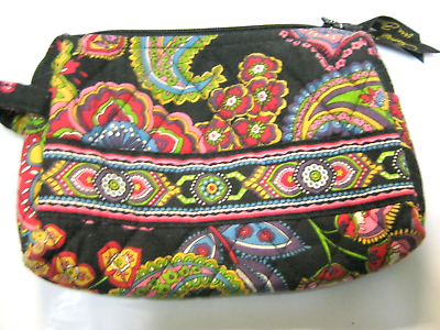 #ad VERA BRADLEY Small COSMETIC Make Up Toiletry BAG SYMPHONY IN HUE 6.5 x 5 x 1 GUC