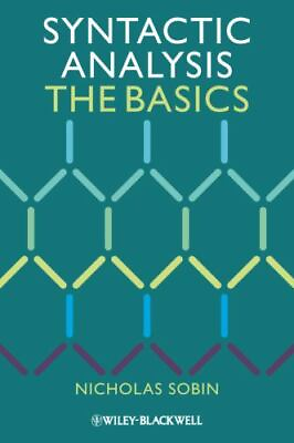 #ad Syntactic Analysis: The Basics paperback Sobin Nicholas