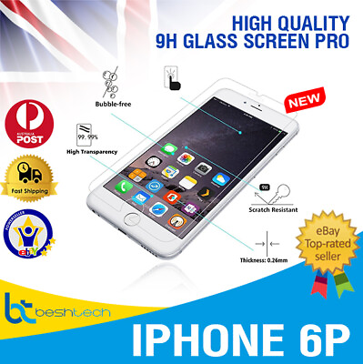 #ad iPhone 6 Plus Glass Screen Protector 9H Tempered Oleophobic Screen Protector