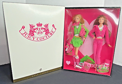#ad Juicy Couture Barbie Gold Label Collectible Dolls Set 2004 Mattel G8079 B1CS