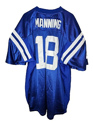 #ad Reebok NFL Peyton Manning Indianapolis Colts #18 Jersey Size 60