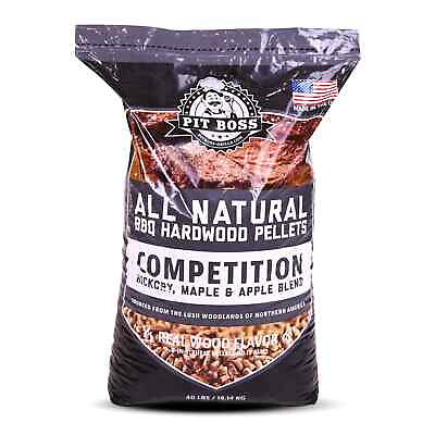 #ad Pit Boss 100% All Natural Hardwood Competition Blend BBQ Grillings 40 Pound Bag