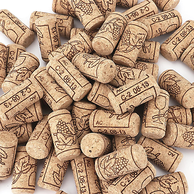#ad 150 Pack #8 Natural Wine Corks 7 8quot; X 1 3 4quot; Premium Straight Cork Wine Stoppe