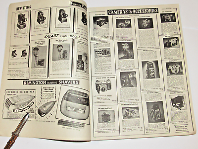 #ad VINTAGE 1951 PHOTO EQUIPMENT CATALOG CAMERAS FILM LENSES DARKROOM PRICES amp; MORE