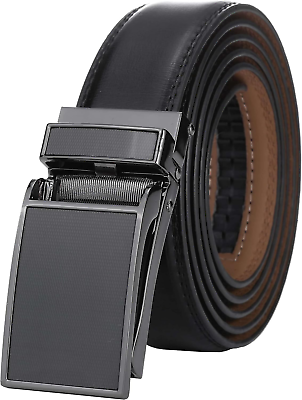 #ad Ratchet Belt Adjustable Leather Dress Belt