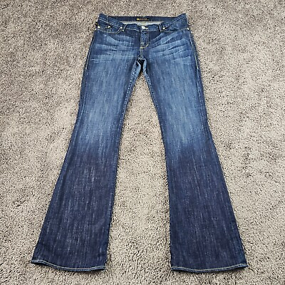 #ad Rock amp; Republic Jeans Womens 32 Bootcut Fit Mid Rise Dark Wash Denim 34x36