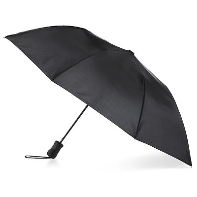 #ad Black Home Office Recycled Canopy Auto Open Rain Umbrella 1.97 x 2 x 20.08 Inch