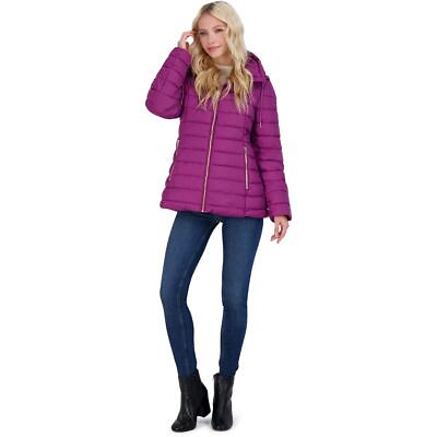 #ad Jessica Simpson Womens Pink Quilted Packable Puffer Jacket Outerwear S BHFO 0107