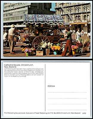 #ad NEW ZEALAND Postcard Christchurch Cathedral Square P45