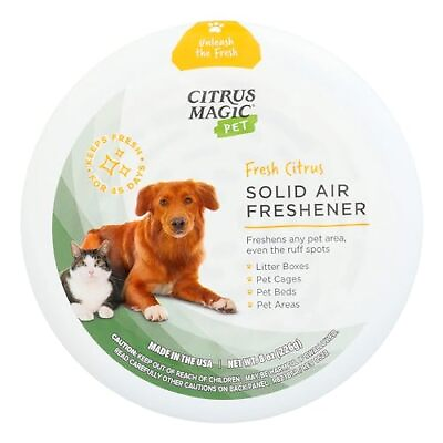 #ad Citrus Magic Pet Odor Eliminator Solid Air Freshener Fresh Citrus 8 Ounce Pac...
