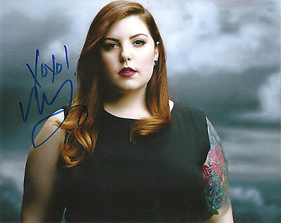 #ad MARY LAMBERT #x27;HEART ON MY SLEEVE#x27; SHE KEEPS ME WARM SIGNED 8X10 PICTURE *COA 4