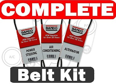 #ad Bando Drive Belt Set FITS Nissan Pathfinder 1996 2000 AC Power Steer Alternator