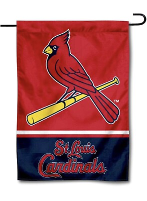 #ad MLB St. Louis Cardinals Garden Flag Double Sided MLB Cardinals Premium Yard Flag