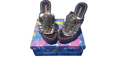 #ad NEW Chinese Laundry Shimmer#x27;Global #x27; Copper Sandal Heels Various Sizes