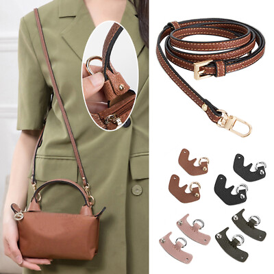 #ad Transform Your Longchamp Mini Bag Genuine Leather Shoulder Strap Crossbody