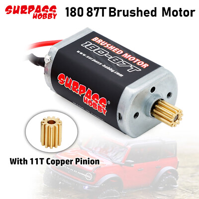 #ad SurpssHobby 180 87T Motor with 11T Motor Teeth for Traxxas trx4m 1 18 RC Crawler