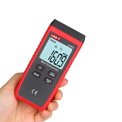 #ad UNI T Mini Digital Laser Tachometer Auto RPM Meter Non Contact LCD 10 99999RPM