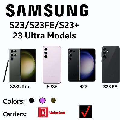 #ad Samsung Galaxy S23 S23 amp; S23 Ultra Series 5G Smartphones Carrier Unlocked amp; VZ