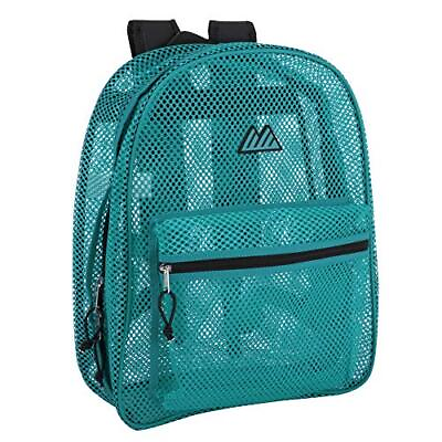 #ad Mesh Backpacks for Kids Adults School Beach and Travel Colorful Transpar...