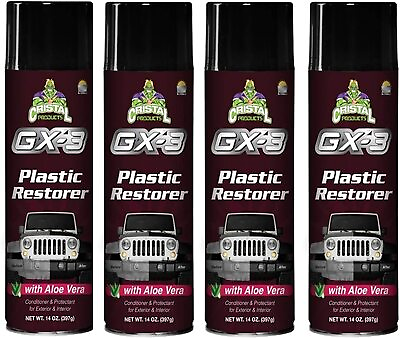 #ad Cristal Products GX 3 Plastic Restorer 14oz Conditioner amp; UV Protectant Wet