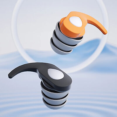 #ad Waterproof Ear Plugs Soft Nanometer Silicone and Sharkfin Shaped Ear Pad Design