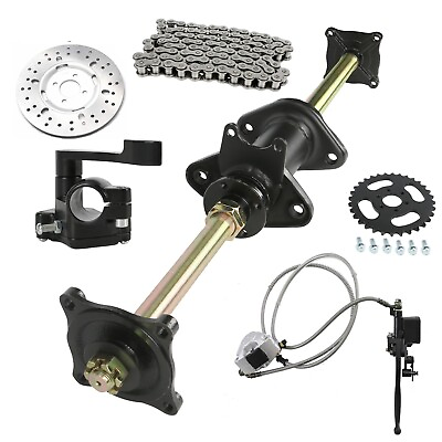 #ad 32quot; Rear Axle Kit Brake Chain Sprocket Hub for 150cc 125cc Taotao ATV Go Kart US