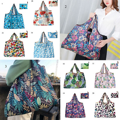 #ad Foldable Shopping Storage Bag Large Capacity Reusable Tote Handbag Waterproof *